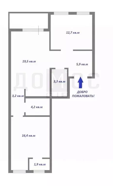 2-к кв. Свердловская область, Екатеринбург ул. Счастливая, 3 (65.2 м) - Фото 2
