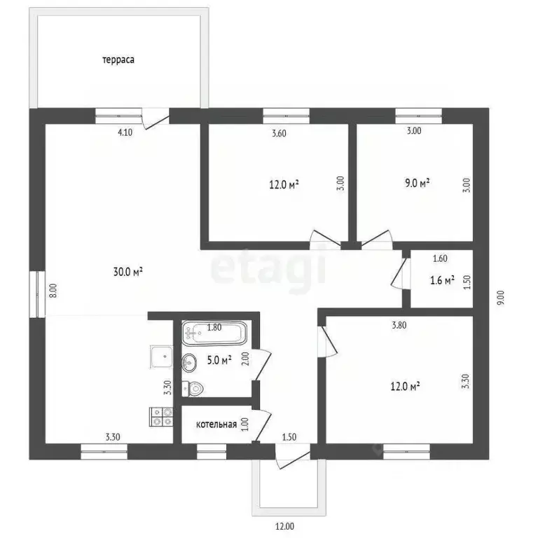 Дом в Тюменская область, Тюмень Садовое товарищество Липовый остров, ... - Фото 1