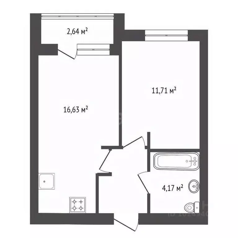 1-к кв. Башкортостан, Уфа ул. Мухаметгалея Искужина, 20 (38.8 м) - Фото 0