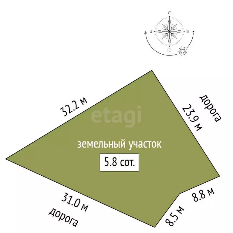 Участок в Республика Крым, муниципальный округ Судак, село Миндальное ... - Фото 1