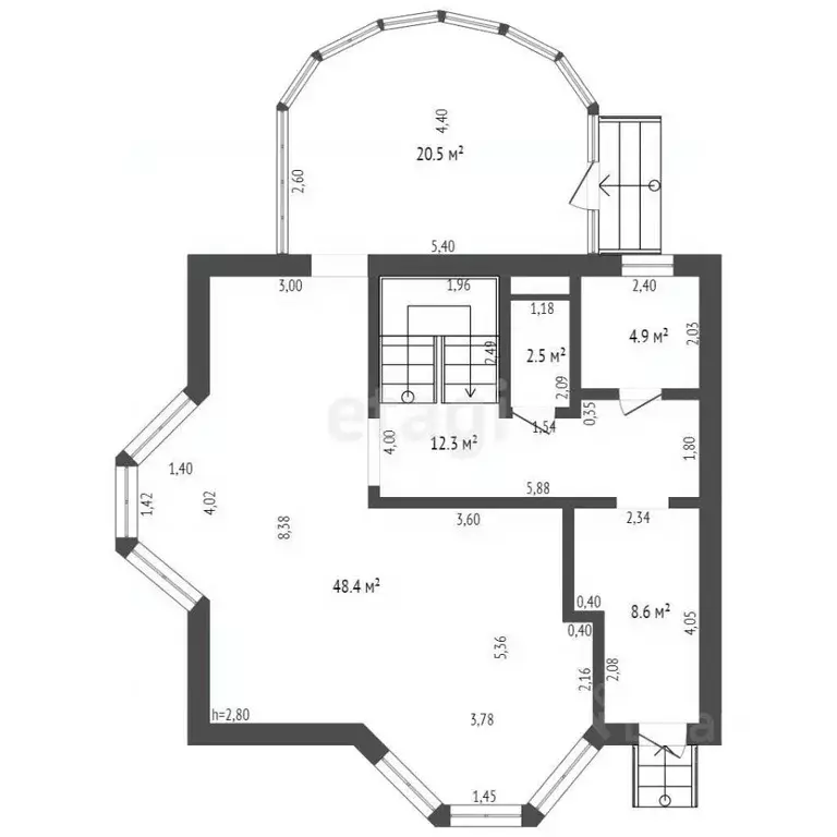 Дом в Брянская область, Брянский район, с. Глинищево пер. Вишневый ... - Фото 2