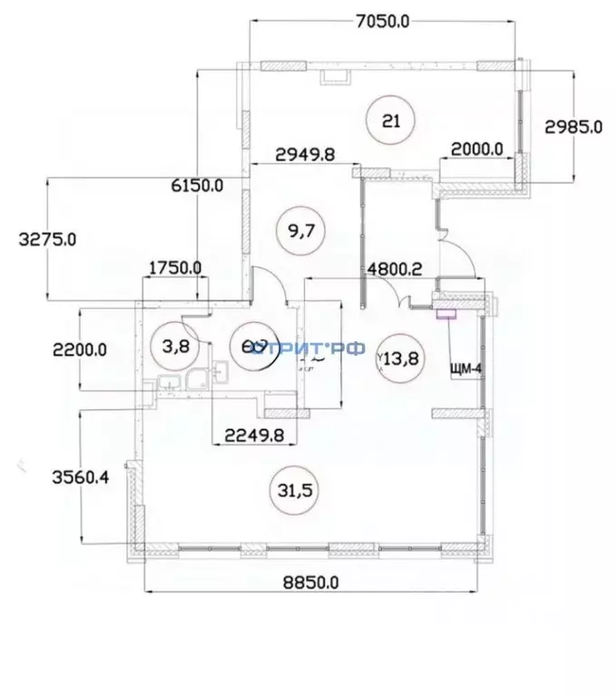 Торговая площадь в Москва ш. Остафьевское, 14к4 (88 м) - Фото 2