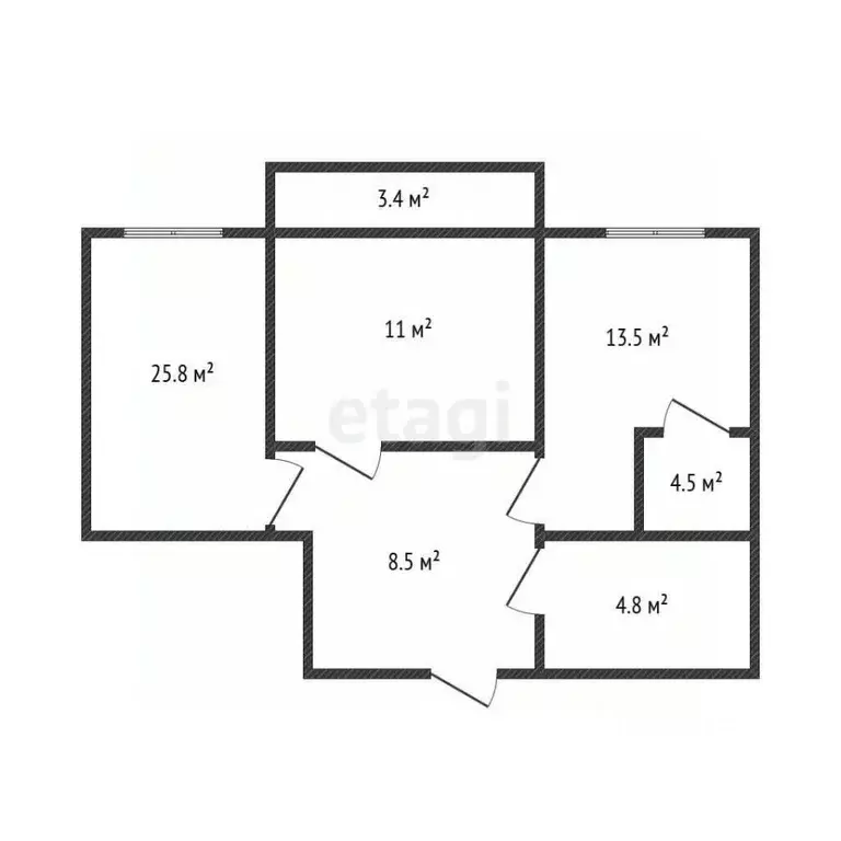 2-к кв. Дагестан, Махачкала ул. Газпромная, 15к3 (76.0 м) - Фото 1