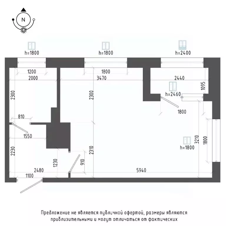 Студия Санкт-Петербург бул. Измайловский, 9 (34.9 м) - Фото 0