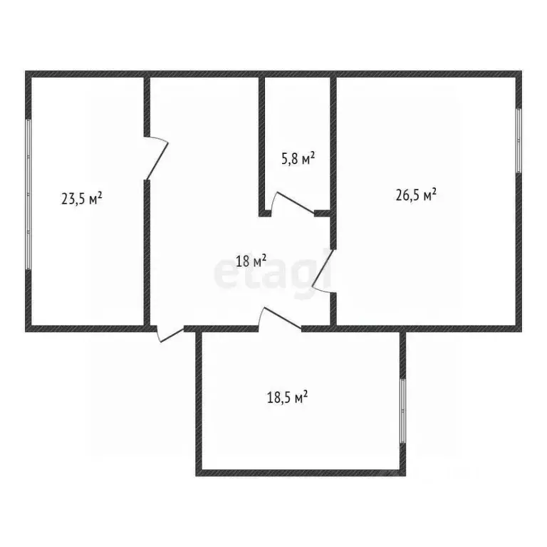 2-к кв. Дагестан, Махачкала ул. Ирчи Казака, 96 (92.0 м) - Фото 1