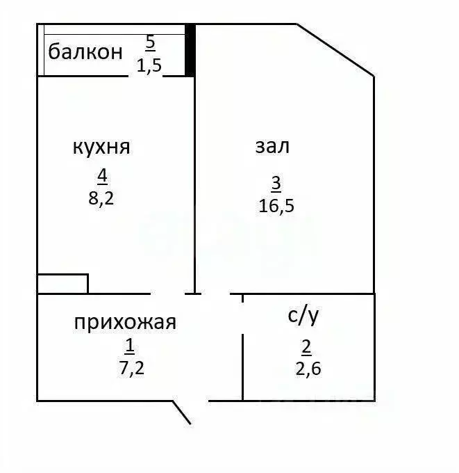 1-к кв. Москва Левобережная ул., 4к8 (36.0 м) - Фото 1