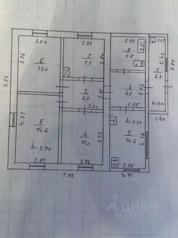 Дом в Крым, Сакский район, с. Уютное ул. Горького (81 м) - Фото 2