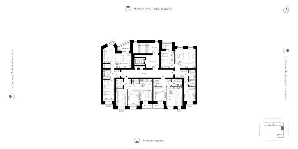 2-комнатная квартира: Сыктывкар, Октябрьский проспект, 139 (75.5 м) - Фото 2