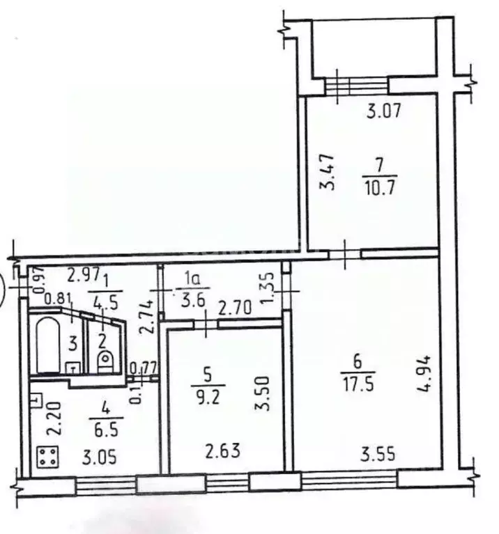 3-к кв. Удмуртия, Ижевск ул. Имени Татьяны Барамзиной, 10 (55.0 м) - Фото 1