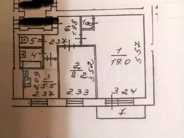 2-к. квартира, 40,9 м, 3/5 эт. - Фото 0