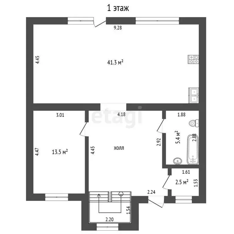 Дом в Тюмень, микрорайон Быкова, улица Тихих Зорь (130 м) - Фото 1