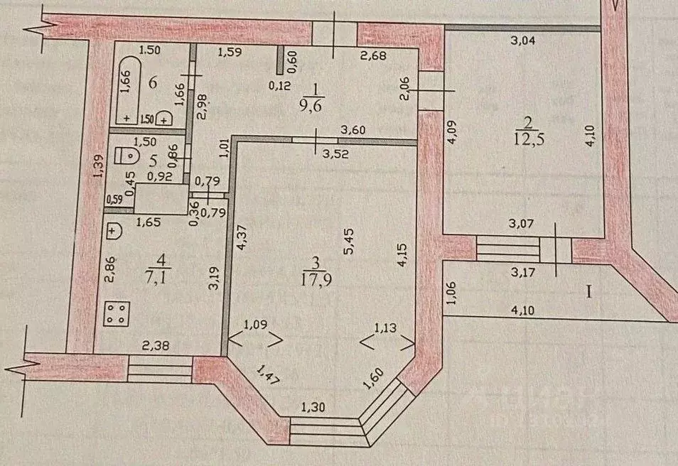 2-к кв. Тамбовская область, Тамбов ул. 60 лет Октября, 1/26 (51.2 м) - Фото 2