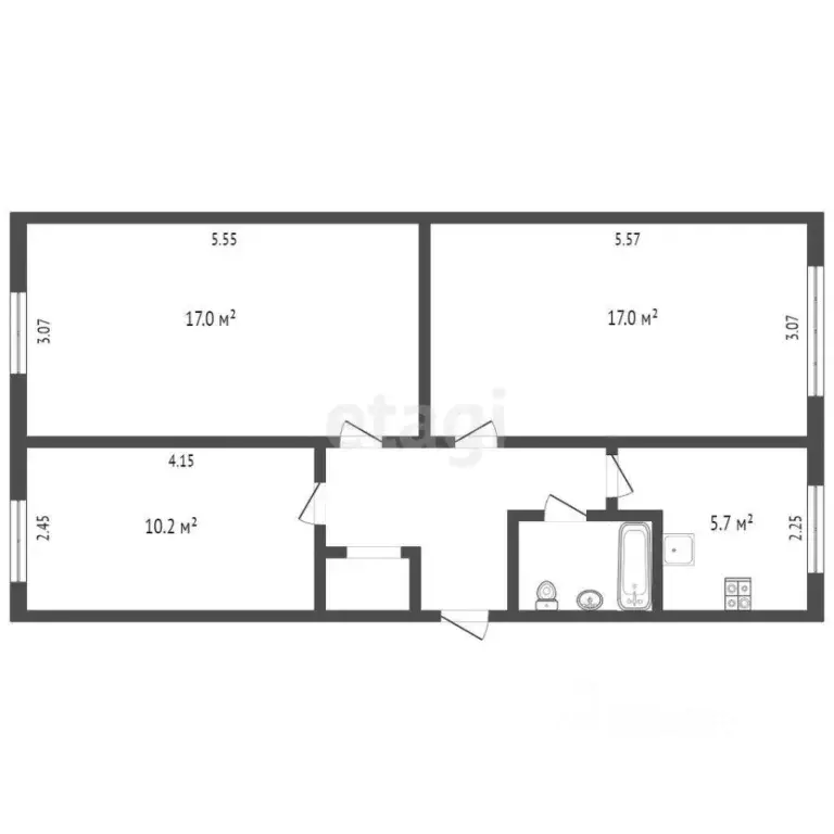 3-к кв. Камчатский край, Петропавловск-Камчатский просп. Рыбаков, 2 ... - Фото 2