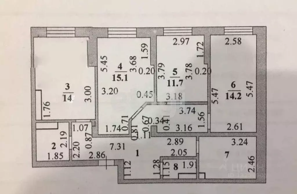 3-к кв. Липецкая область, Липецк ул. А.Г. Стаханова, 59 (84.0 м) - Фото 2