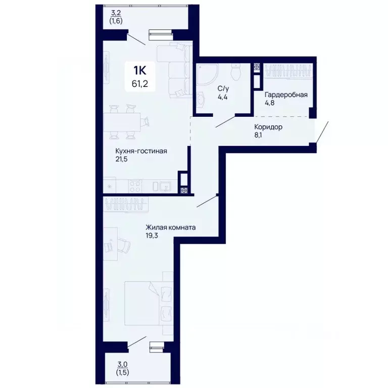 1-к кв. Свердловская область, Екатеринбург Галактика жилой комплекс ... - Фото 1