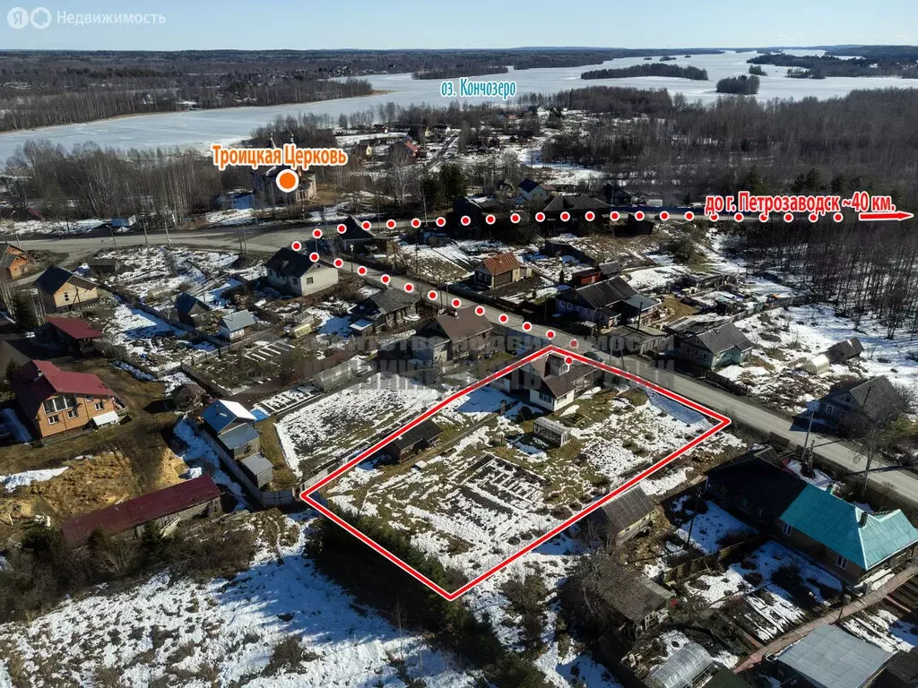 Дом в село Кончезеро, Октябрьская улица (53.3 м) - Фото 1