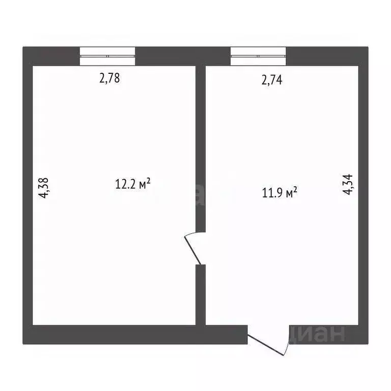 Комната Амурская область, Благовещенск ул. Ленина, 231 (25.0 м) - Фото 1