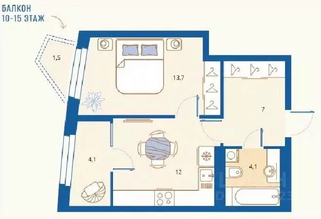 1-к кв. Пензенская область, Пенза Арбеково жилрайон, Дальнее Арбеково ... - Фото 1