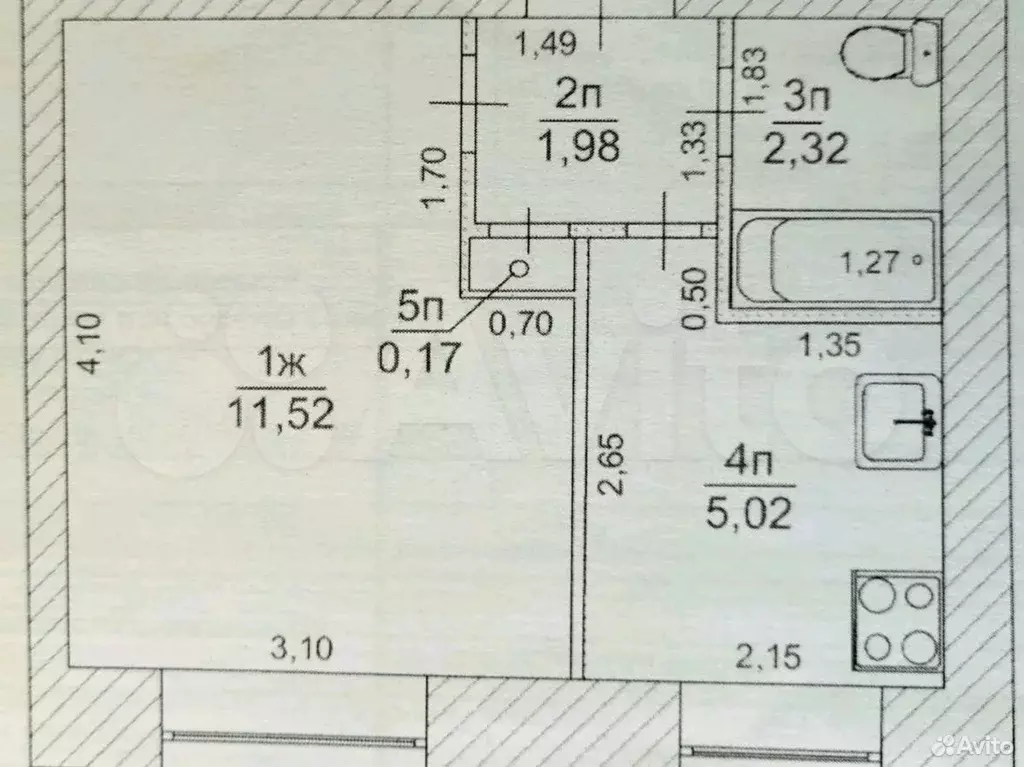 1-к. квартира, 21 м, 1/9 эт. - Фото 0