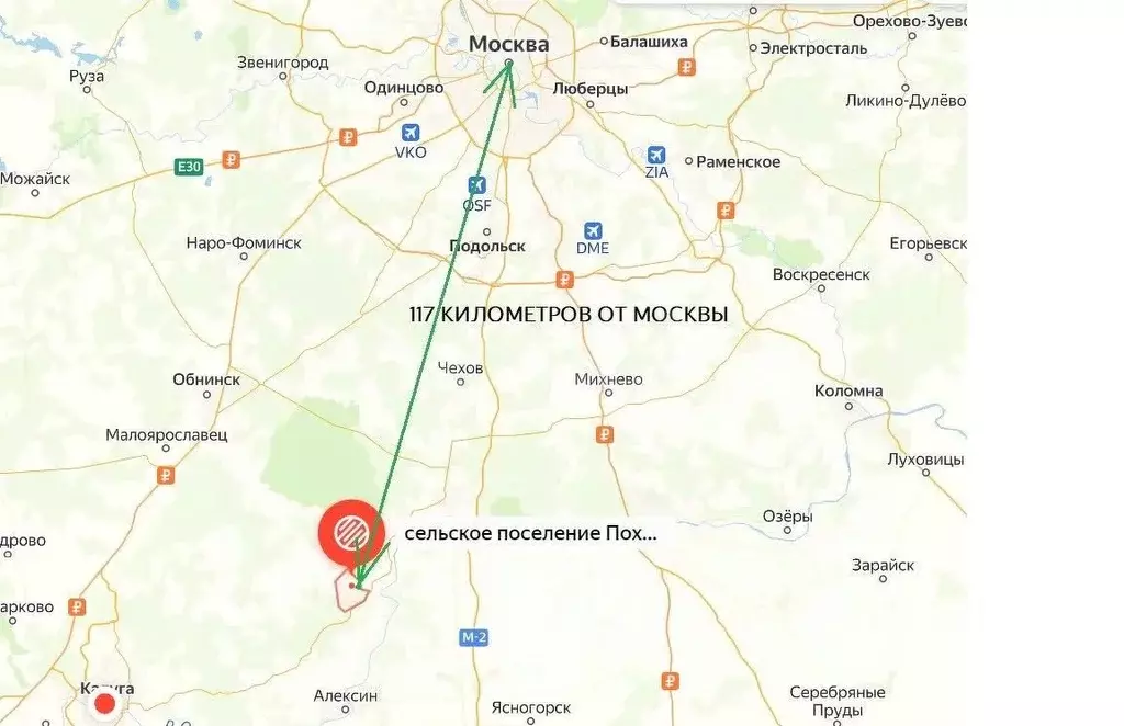 Участок в Калужская область, Тарусский район, Похвиснево с/пос, Русь ... - Фото 2