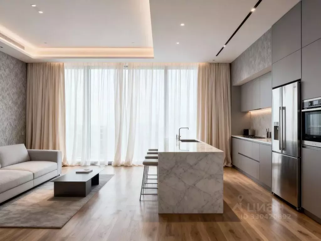 3-к кв. Москва 1-й Красногвардейский проезд, 22с2 (119.0 м) - Фото 1