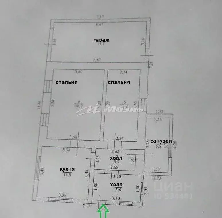 Дом в Крым, Раздольненский район, Славянское с/пос, с. Славянское ул. ... - Фото 2