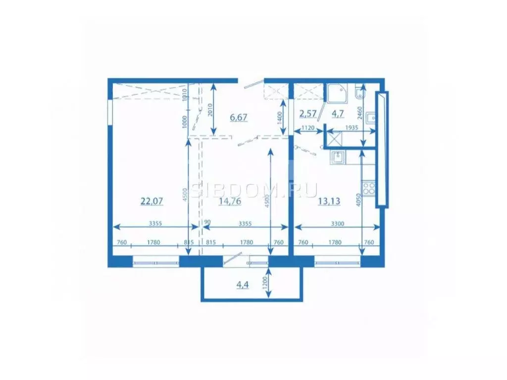 2-к кв. Иркутская область, Иркутск ул. Пискунова, 142/8 (69.0 м) - Фото 2