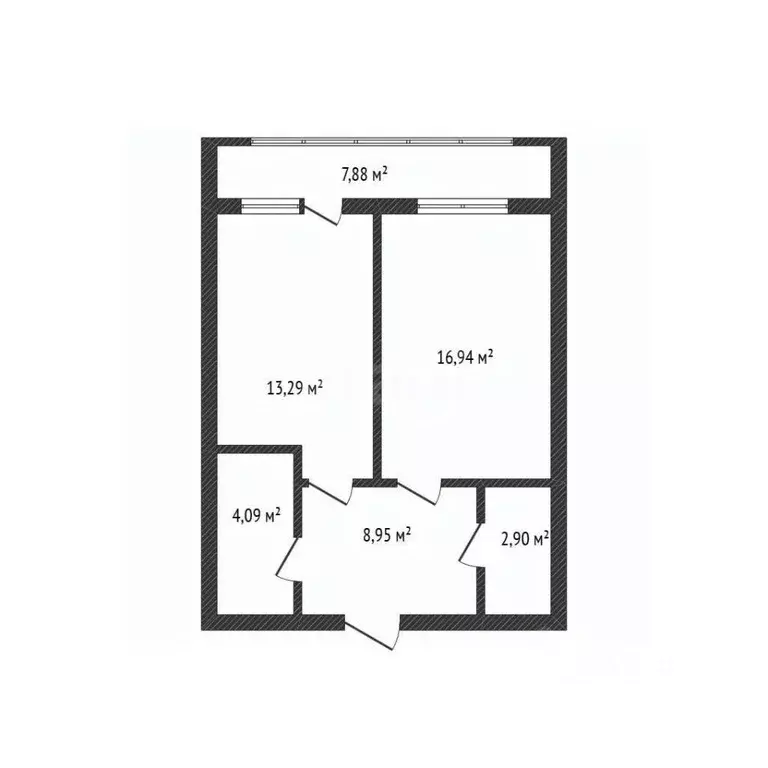1-к кв. Брянская область, Брянск Степная ул., 9 (45.8 м) - Фото 2