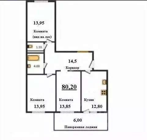 3-к кв. Владимирская область, Владимир пос. Заклязьменский, ул. ... - Фото 2