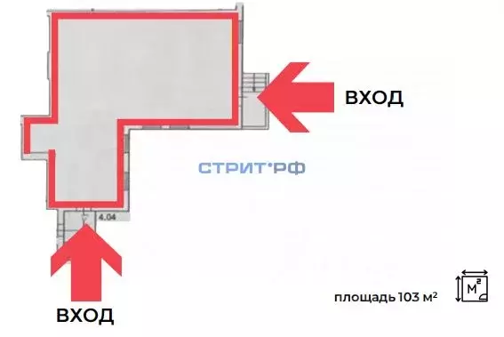 Торговая площадь в Москва Абрамцевская ул., 9К1 (46 м) - Фото 1