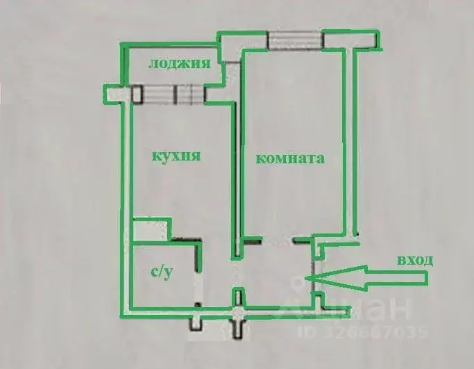 1-к кв. Иркутская область, Иркутск ул. Костычева, 27/3 (35.5 м) - Фото 1