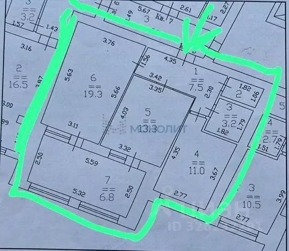 2-к кв. Нижегородская область, Нижний Новгород ул. Родионова, 193к2 ... - Фото 2