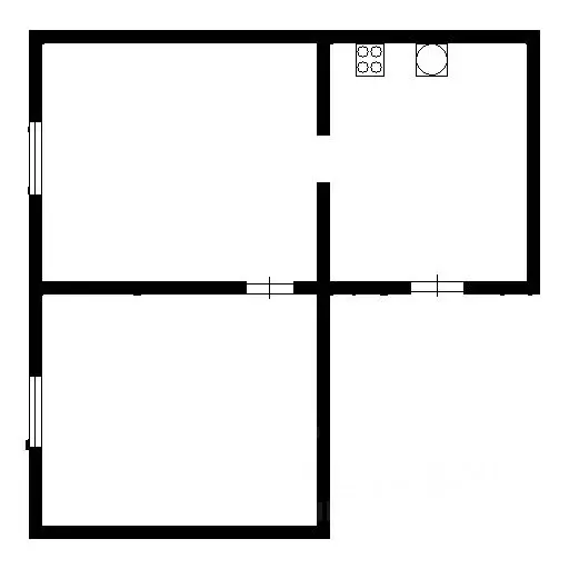 2-к кв. Новосибирская область, Новосибирск Народная ул., 21/1 (33.0 м) - Фото 2