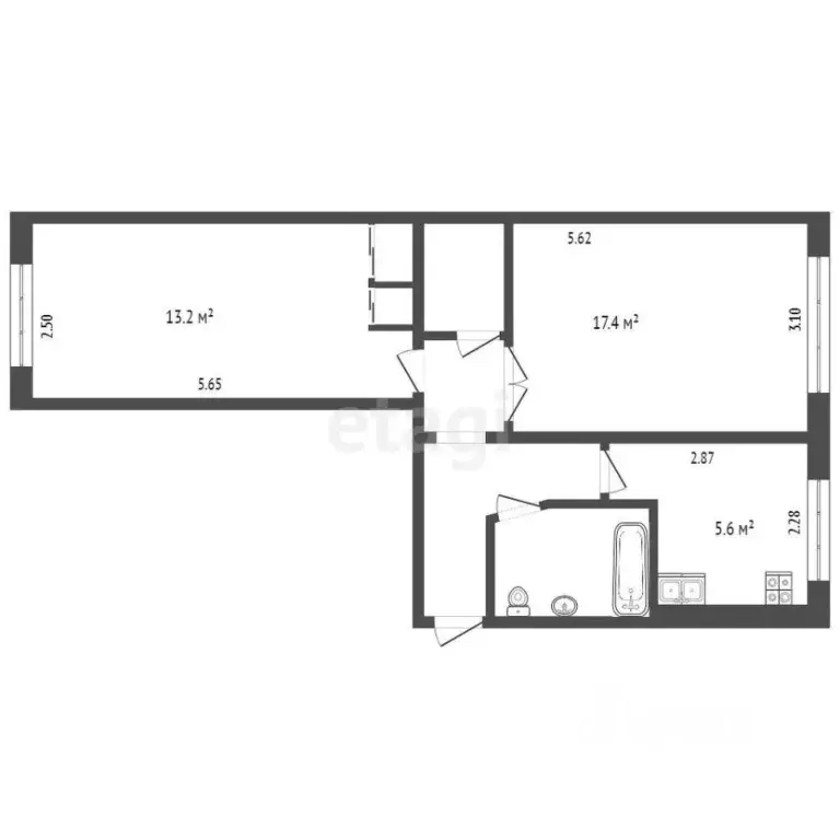 2-к кв. Камчатский край, Петропавловск-Камчатский просп. Циолковского, ... - Фото 1