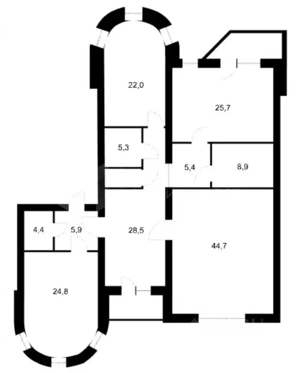 3-к кв. Тюменская область, Тюмень Даудельная ул., 4 (173.0 м) - Фото 1