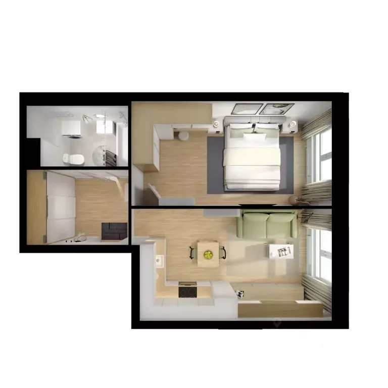 1-к кв. Московская область, Котельники Белая Дача мкр, 30 (43.1 м) - Фото 2