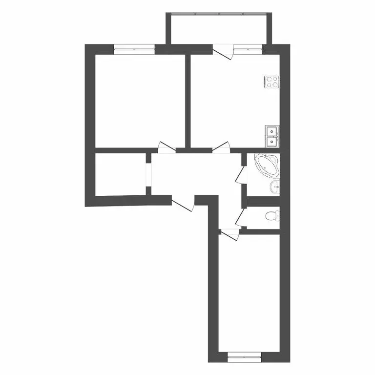 2-комнатная квартира: Тюмень, улица Щербакова, 140 (64 м) - Фото 0