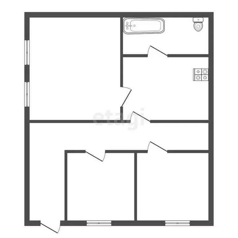 Дом в Челябинская область, Троицкий муниципальный округ, посёлок ... - Фото 2