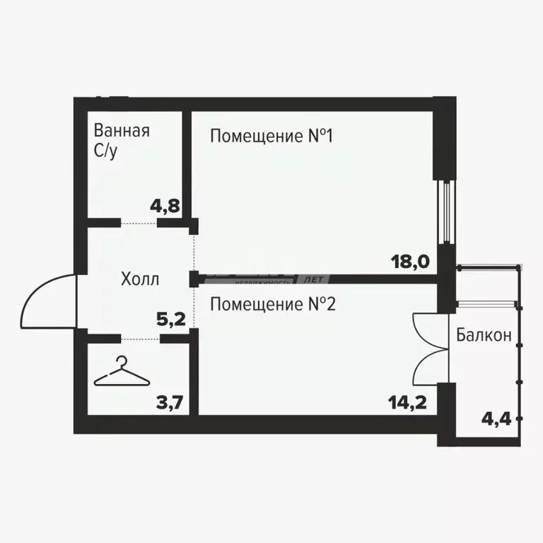 1-к кв. Челябинская область, Челябинск ул. Труда, 157А (45.9 м) - Фото 1