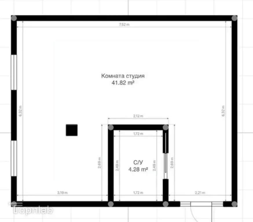 1-к кв. Кабардино-Балкария, Нальчик ул. Толстого (45.0 м) - Фото 2