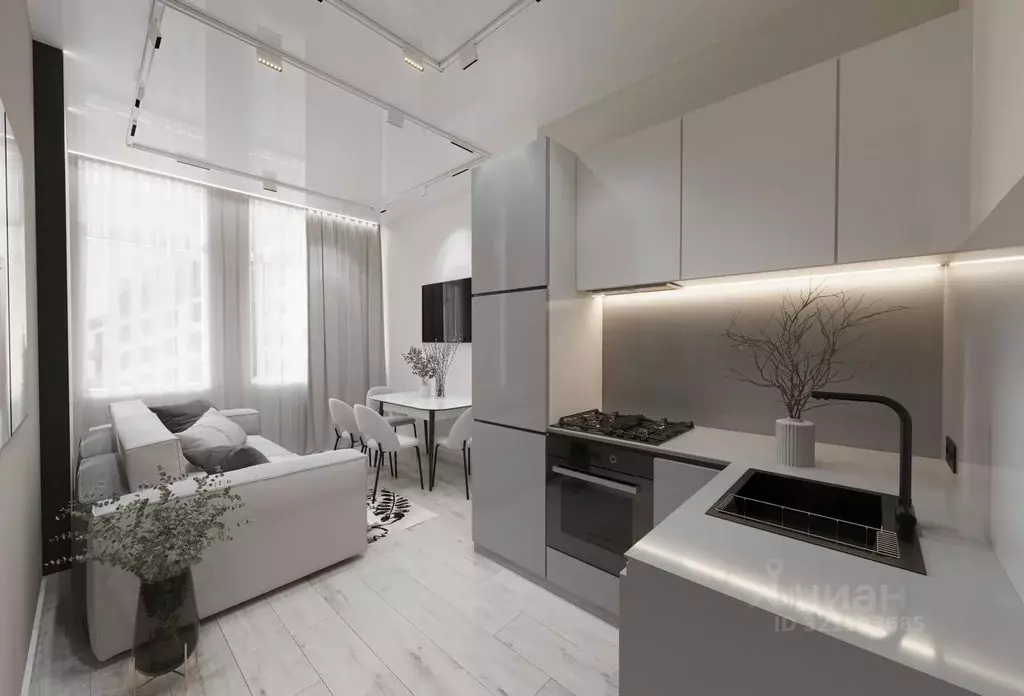 2-к кв. Калининградская область, Зеленоградск ул. Гагарина, 87 (63.2 ... - Фото 1