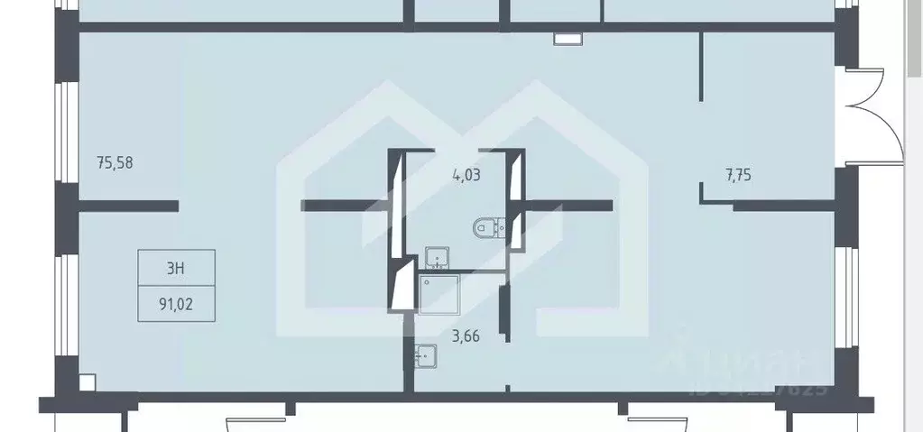 Помещение свободного назначения в Москва ул. Аэростатная, 6к4 (91 м) - Фото 2