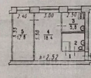 2-к кв. Омская область, Омск ул. Гусарова, 117 (43.1 м) - Фото 2