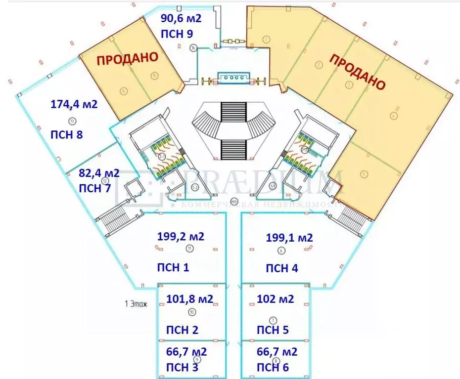 Помещение свободного назначения в Москва Ленинский просп., 158 (174 м) - Фото 1