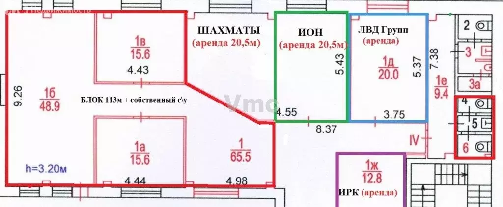 Помещение свободного назначения (113 м) - Фото 1