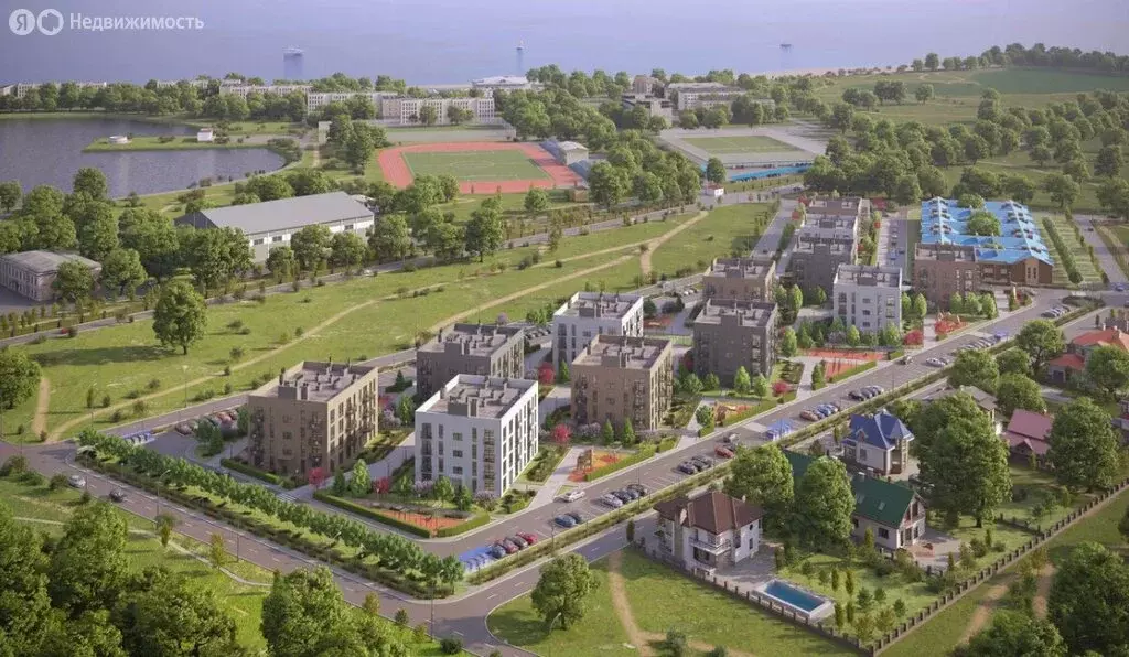 1-комнатная квартира: Заозёрное, Олимпийская улица, 6 (37.4 м) - Фото 1