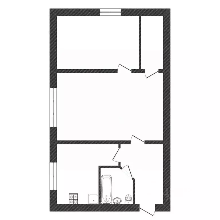 2-к кв. Калужская область, Обнинск просп. Ленина, 48 (43.4 м) - Фото 2