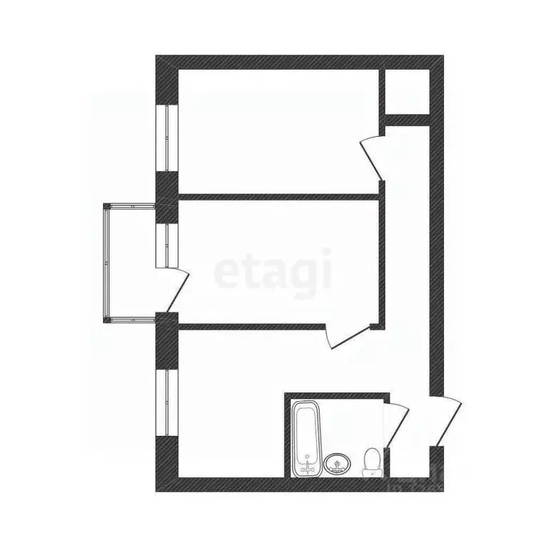 2-к кв. Костромская область, Кострома ул. Ленина, 100Б (42.1 м) - Фото 1