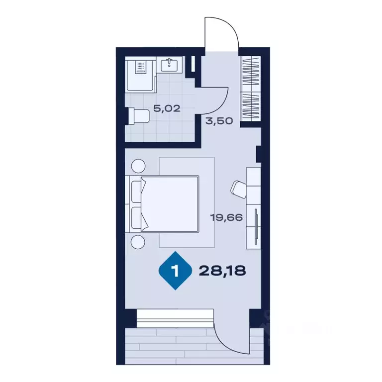 1-к кв. Свердловская область, Сысерть апарт-отель Панорама тер.,  ... - Фото 1