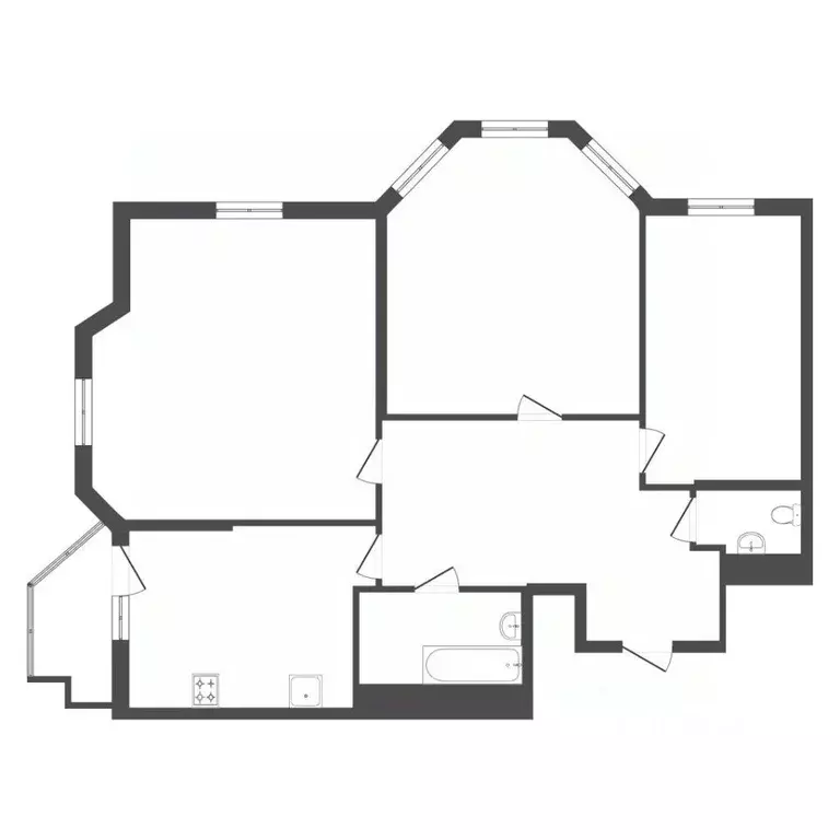 3-к кв. Тюменская область, Тюмень Первомайская ул., 50 (83.2 м) - Фото 2